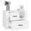 VidaXL (White) vidaXL Bedside Cabinet Engineered Wood End Table Nightstand Multi Colours 5