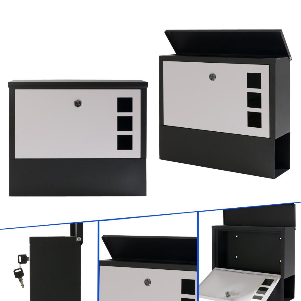 AREBOS Modern Design Mailbox Wall Mailbox Mailbox Newspaper Box