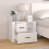 VidaXL (White) vidaXL Bedside Cabinet Engineered Wood End Table Nightstand Multi Colours 3
