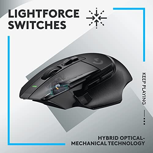 Logitech Gaming-Maus - Kabellos - Logitech G - G502 X Lightspeed - Schwarz 1