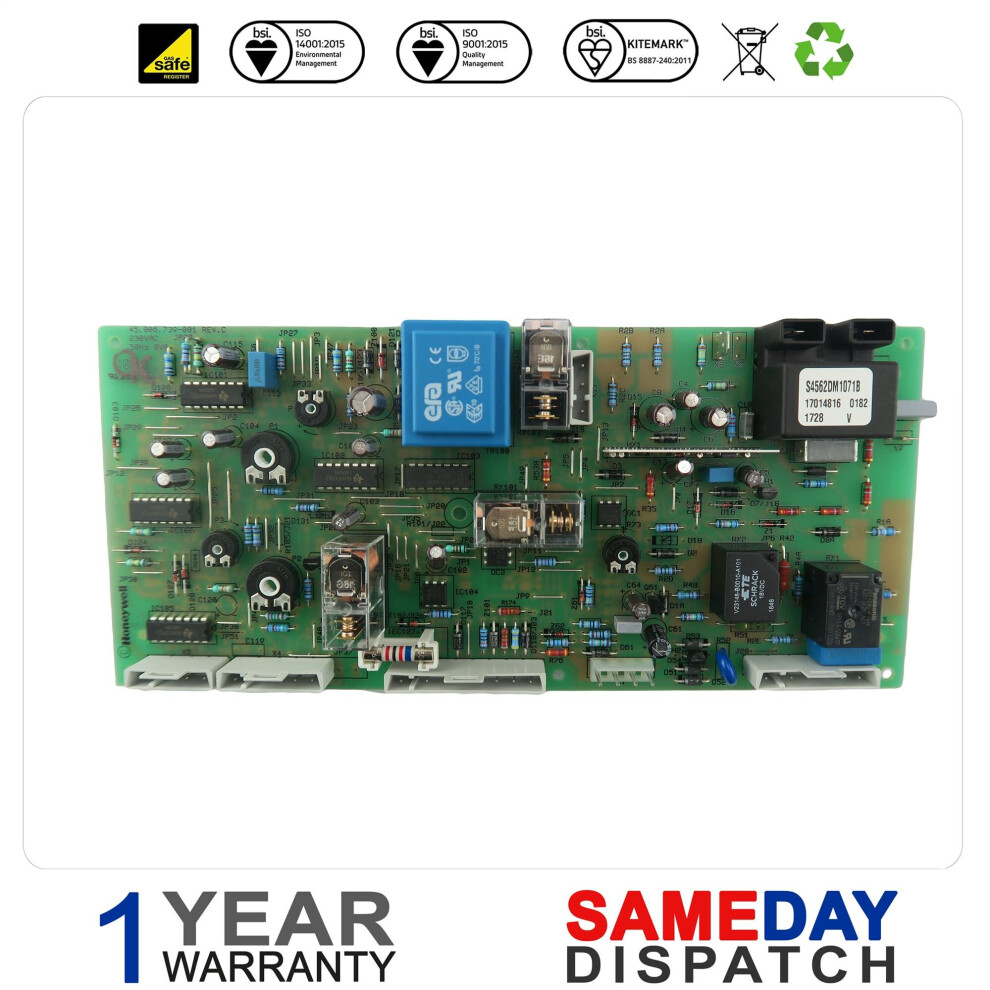 Hts Boiler Pcb Compatible With Glowworm Boiler Pcb 2000801391 Was 227068 S227106 5056511831294