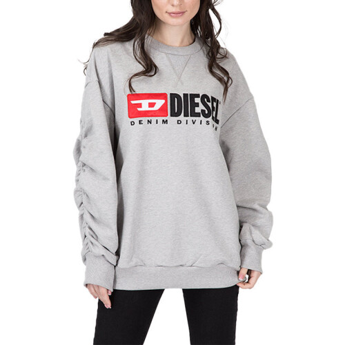 Diesel (Grey, XS) Diesel F ARAP Womens Sweatshirts Crew Neck Oversized Classic Pullover Sweaters