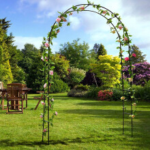 Metal Garden Arch Trellis: 7.9Ft Wedding Ceremony Party Archway Stand
