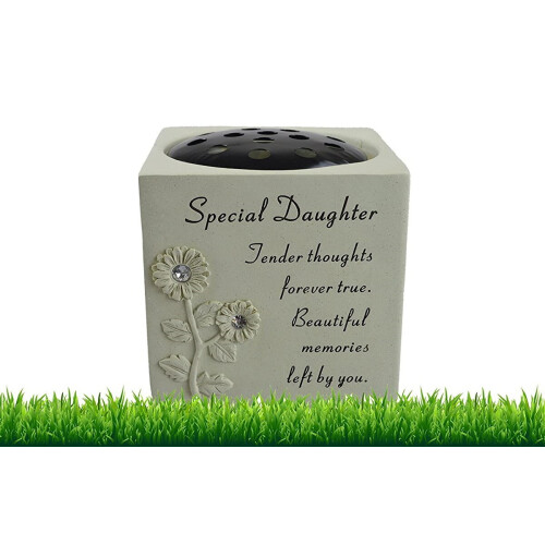 Graveside Memorial Rose Bowl Special Daughter Remembrance Ornament on OnBuy