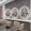 (600x600mm) Round Led Illuminated Wall Bathroom Mirror 2