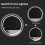 (600x600mm) Round Led Illuminated Wall Bathroom Mirror 8