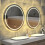 (600x600mm) Round Led Illuminated Wall Bathroom Mirror 3