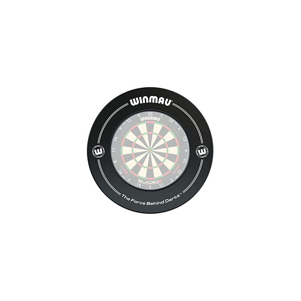 WINMAU Printed Black Dartboard Surround