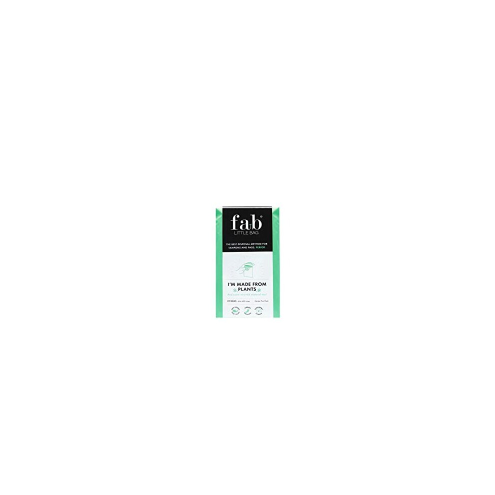 Fab Little Bag Sanitary Disposal Bags - Prevents Odours, No Mess, Eco-Friendly, Sealable, Travel-Friendly - Pack Of 45 Feminine Personal Disposal Bags