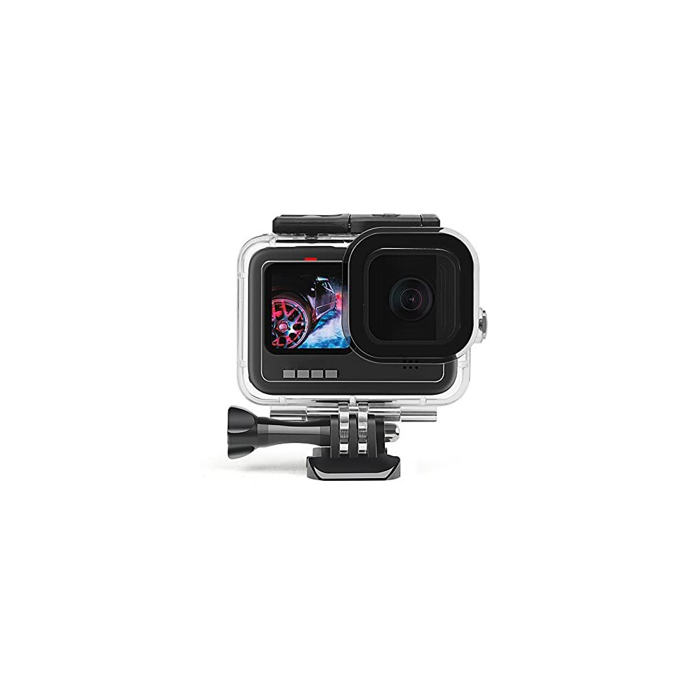 D&F Waterproof Case For Gopro Hero 11 /Hero 10 /Hero 9 60M/196Ft Underwater Housing Shell Box With Anti-Fog Pads Diving Swimming Black 634383436578