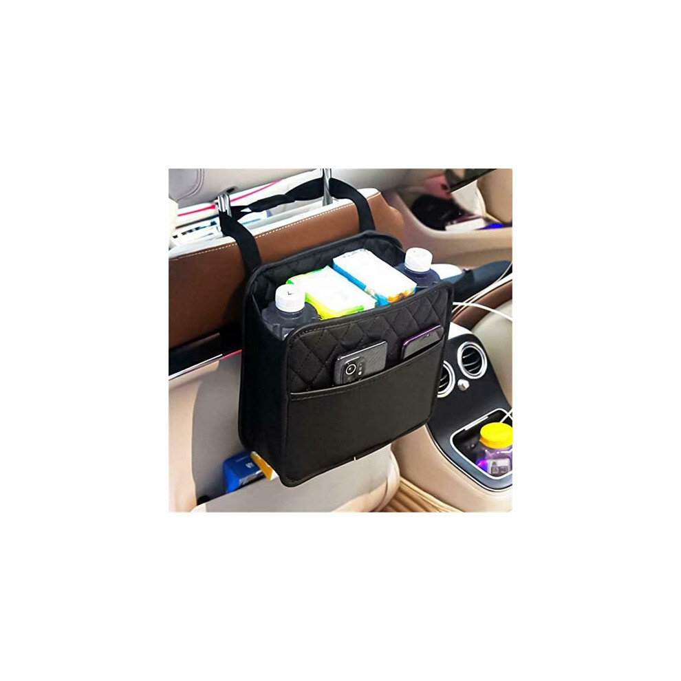 Tetupga Car Seat Back Hanging Bag Car Document Holder Multi-Pocket Bottle Bag Storage Box Organizer Travel Tidy Pouch Pocket Kids 755364077518