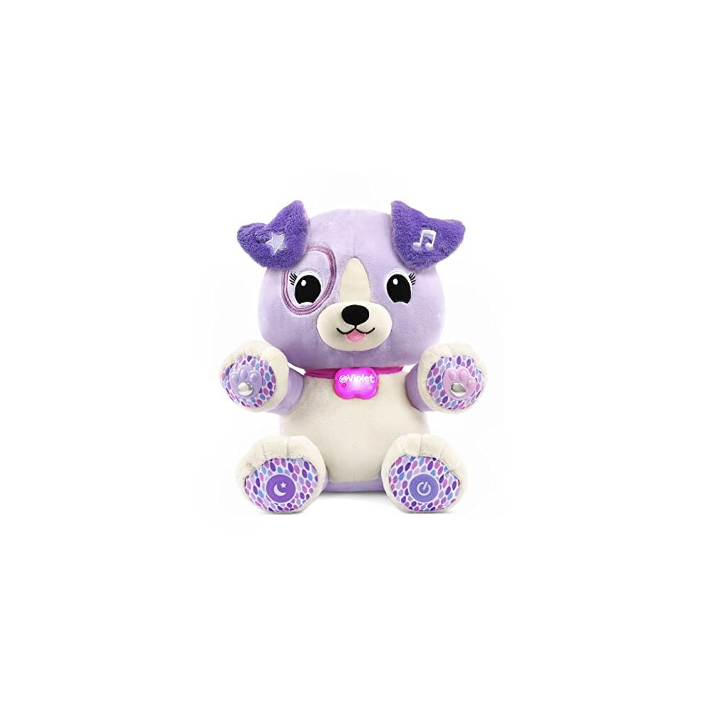 LeapFrog Pal Scout Smarty Paws | Soothing & Sensory Cuddly Toddler Toy with Lights & Music | Suitable for Ages 6 - 36 Months | Violet