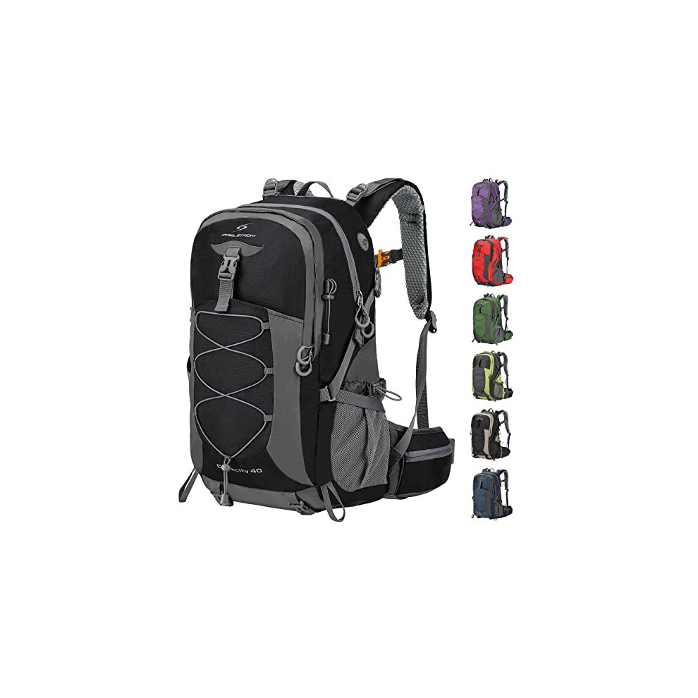 Maelstrom Unisex's 40l Waterproof Hiking Backpack, B:Black, US