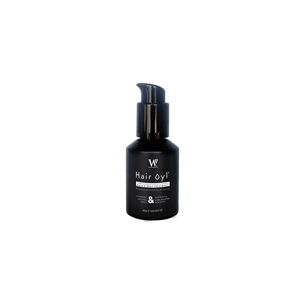 Watermans Hair Oil, Camellia & black castor infused hair, scalp & body oil. Say goodbye to a dry scalp, Natural Hair Oil for dry damaged hair, Oil for