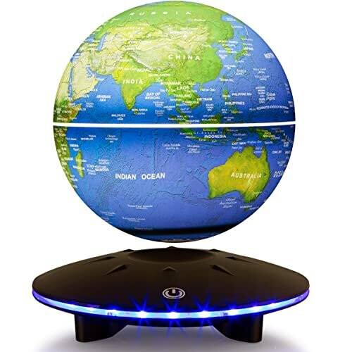 Creative magnetic levitation floating shop world map globe