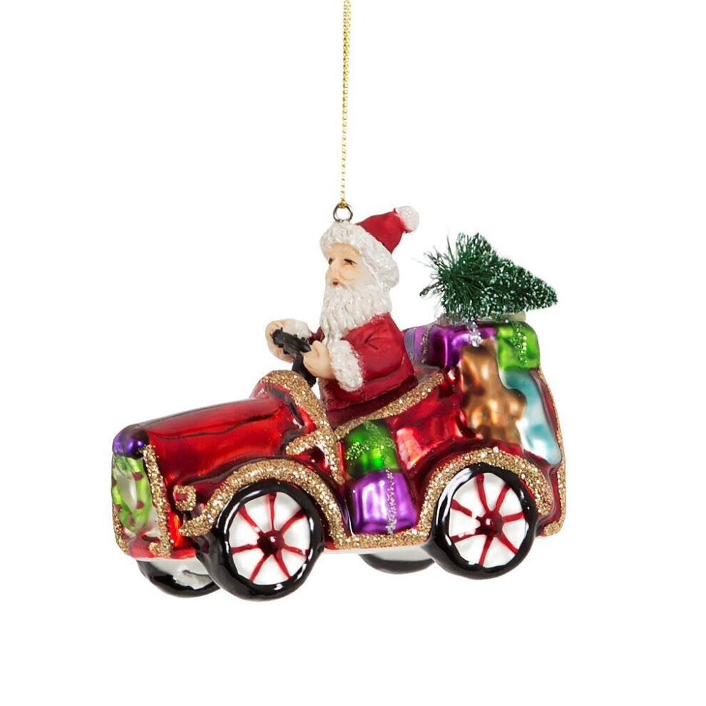 Sleigh No More Car Shaped Bauble