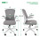 ELECWISH (Dark Grey) Ergonomic Office Chair Computer Desk Task Seat 2