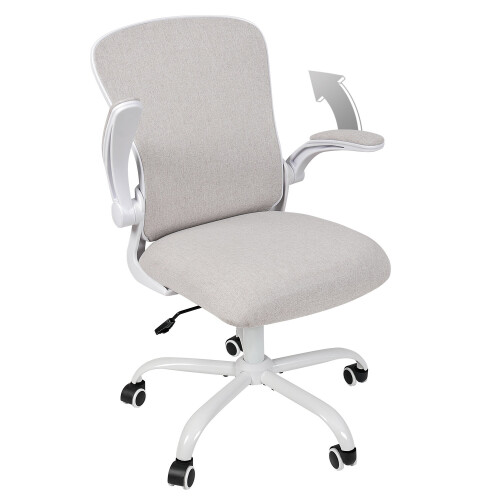 ELECWISH (Beige) Ergonomic Office Chair Computer Desk Task Seat