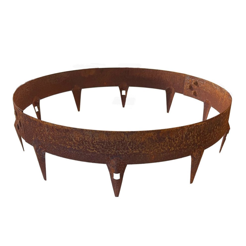 (Corten, 600Mm Diameter (2 Sections)) Core Edge Garden Tree Rings Border Steel Plants 5060257044795