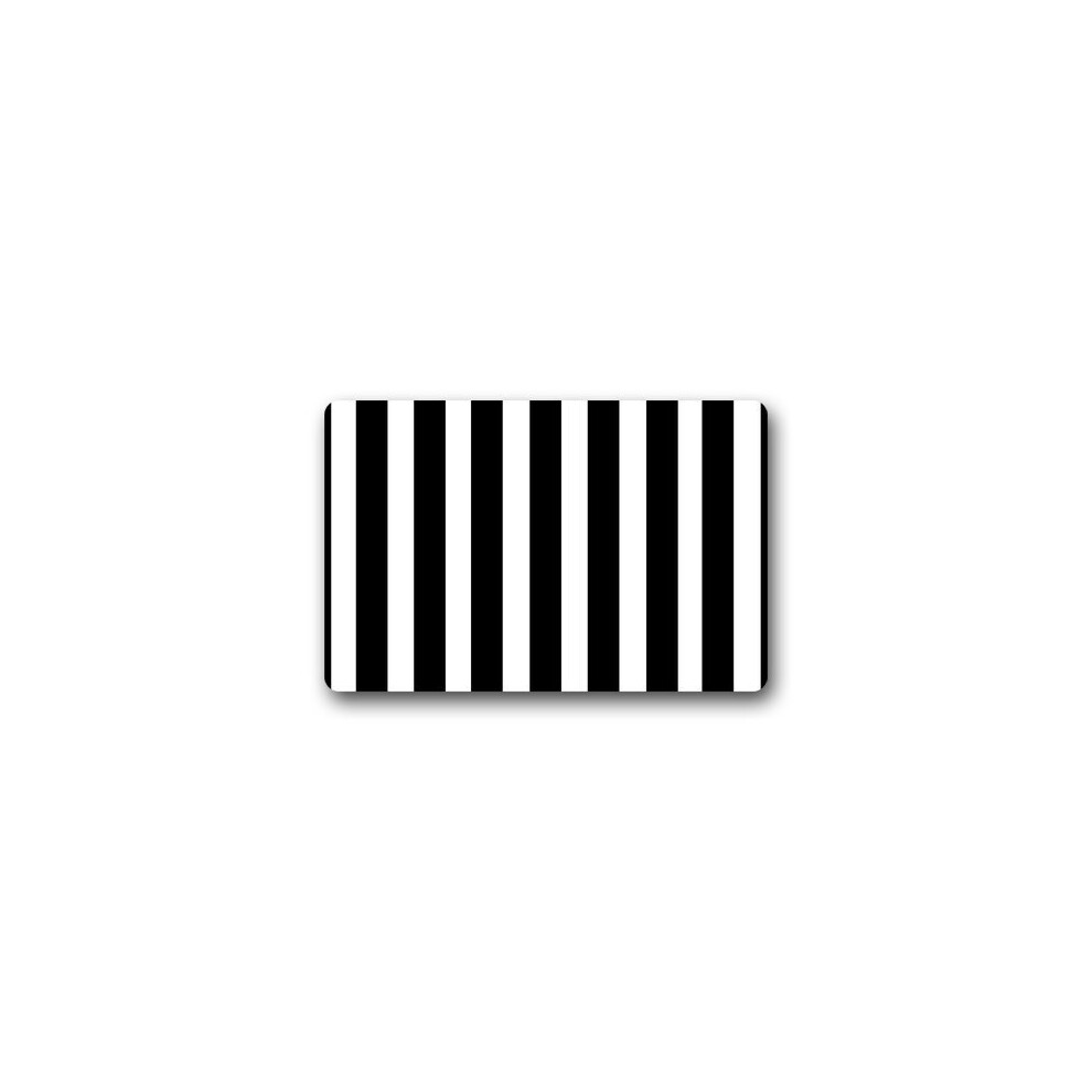 Doormat Custom Machine-Washable Door Mat Black and White Stripes Indoor/Outdoor 30(L) x 18(W) Inch