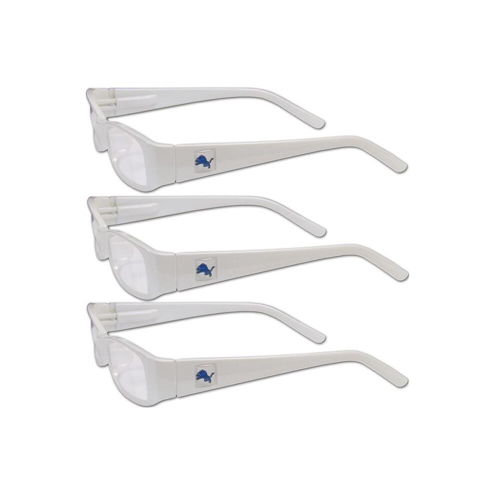 Siskiyousports White Siskiyou F3rgc105-1.50 Nfl Detroit Lions Reading Glasses, - Plus 1.50 - Pack Of 3