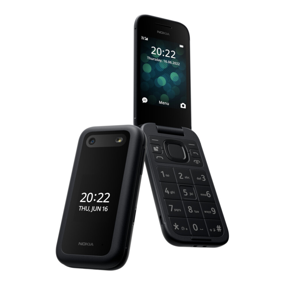 Nokia 2660 Flip - UK Model - Dual SIM - Black - 128MB - 48MB 