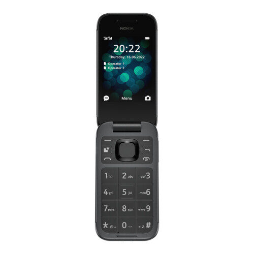 Nokia Nokia 2660 Flip - UK Model - Dual SIM - Black - 128MB - 48MB 2