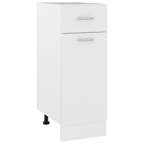 VidaXL vidaXL Kitchen Cabinet White Engineered Wood Cupboard Sideboard Side Cabinet