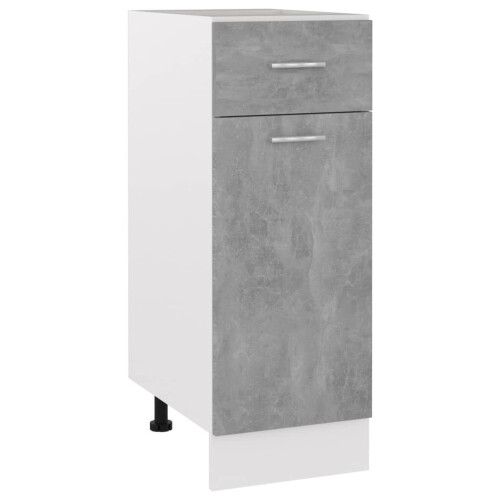 VidaXL vidaXL Kitchen Cabinet Concrete Grey Engineered Wood Sideboard Side Cabinet