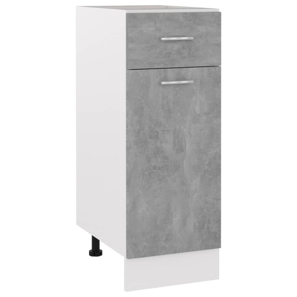 Vidaxl Kitchen Cabinet Concrete Grey Engineered Wood Sideboard Side Cabinet