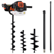 vidaXL 7 Piece Auger Ground Drill Set Steel Post Hole Digger Earth Auger Bit