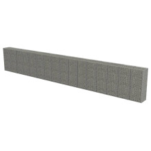 vidaXL Gabionenwand mit Abdeckung Verzinkter Stahl 90050150 cm