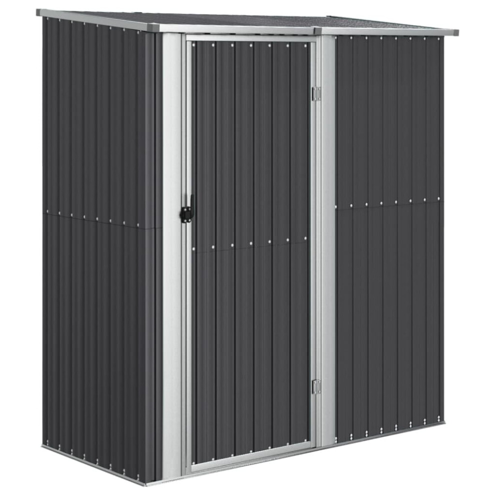 vidaXL Garden Shed Anthracite Galvanised Steel Outdoor Storage Shed House