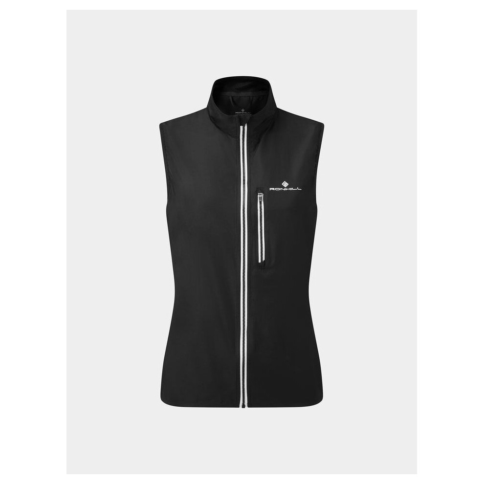 (16, Black) Ronhill Womens Gilet Vest Core Running Sports Waistcoat Ladies Sleeveless Jacket