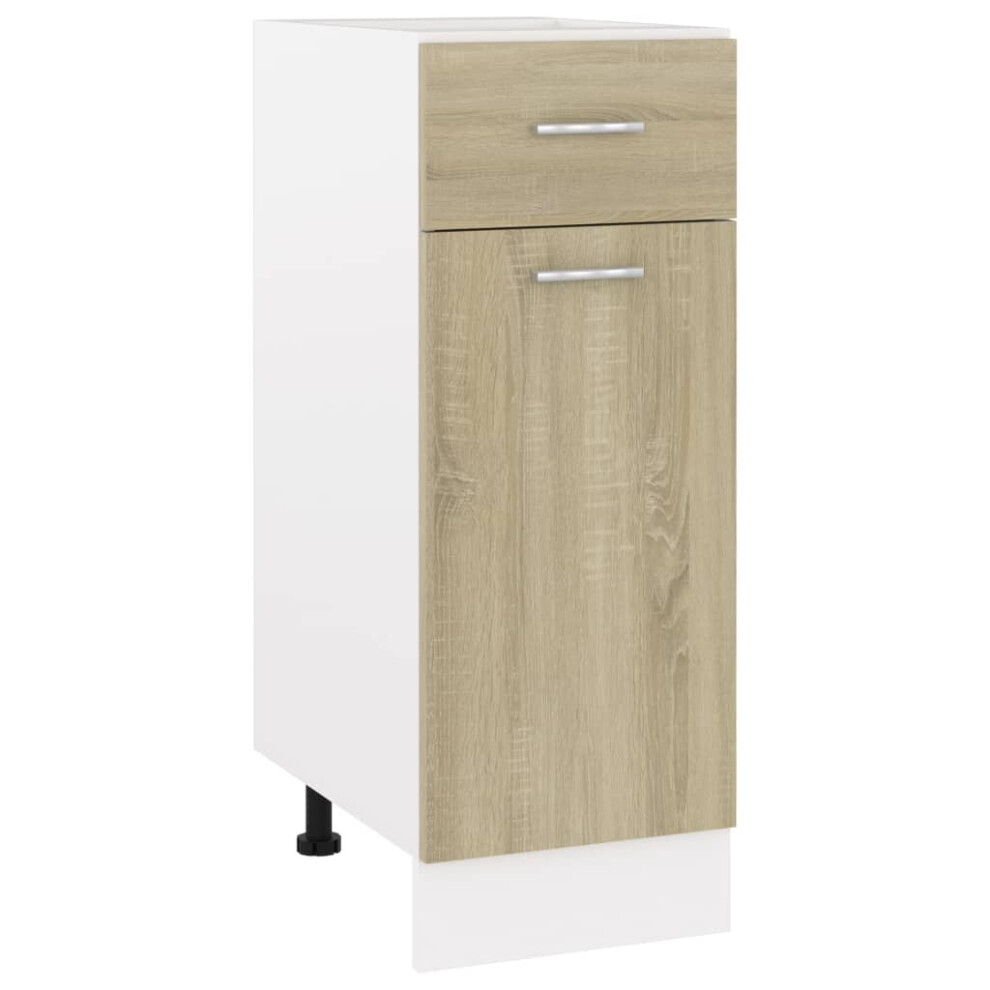 Vidaxl Kitchen Cabinet Sonoma Oak Engineered Wood Cupboard Sideboard Cabinet
