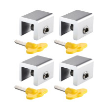 4x Punch-free Sliding Window Locks Move Window Safety Lock Sliding Sas