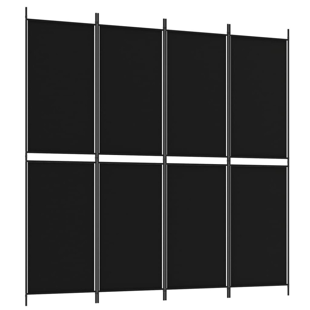 (Black, 200 x 200 cm) vidaXL Room Divider Privacy Screen Paravent Dressing Room Partition Fabric