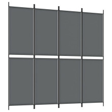 (Anthracite, 200 x 200 cm) vidaXL Room Divider Privacy Screen Paravent Dressing Room Partition Fabric
