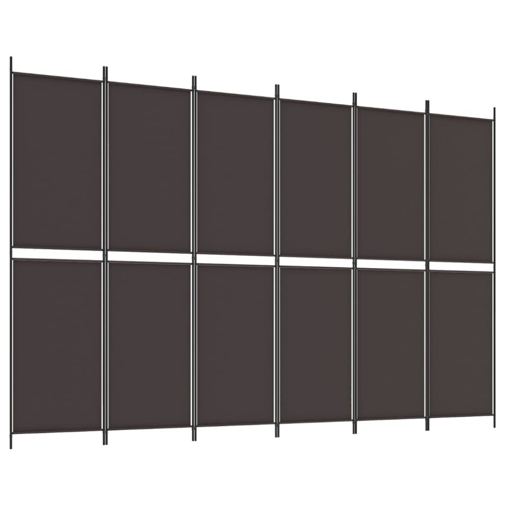 (Brown, 300 x 200 cm) vidaXL Room Divider Privacy Screen Paravent Dressing Room Partition Fabric