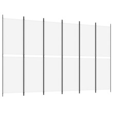 (White, 300 x 200 cm) vidaXL Room Divider Privacy Screen Paravent Dressing Room Partition Fabric