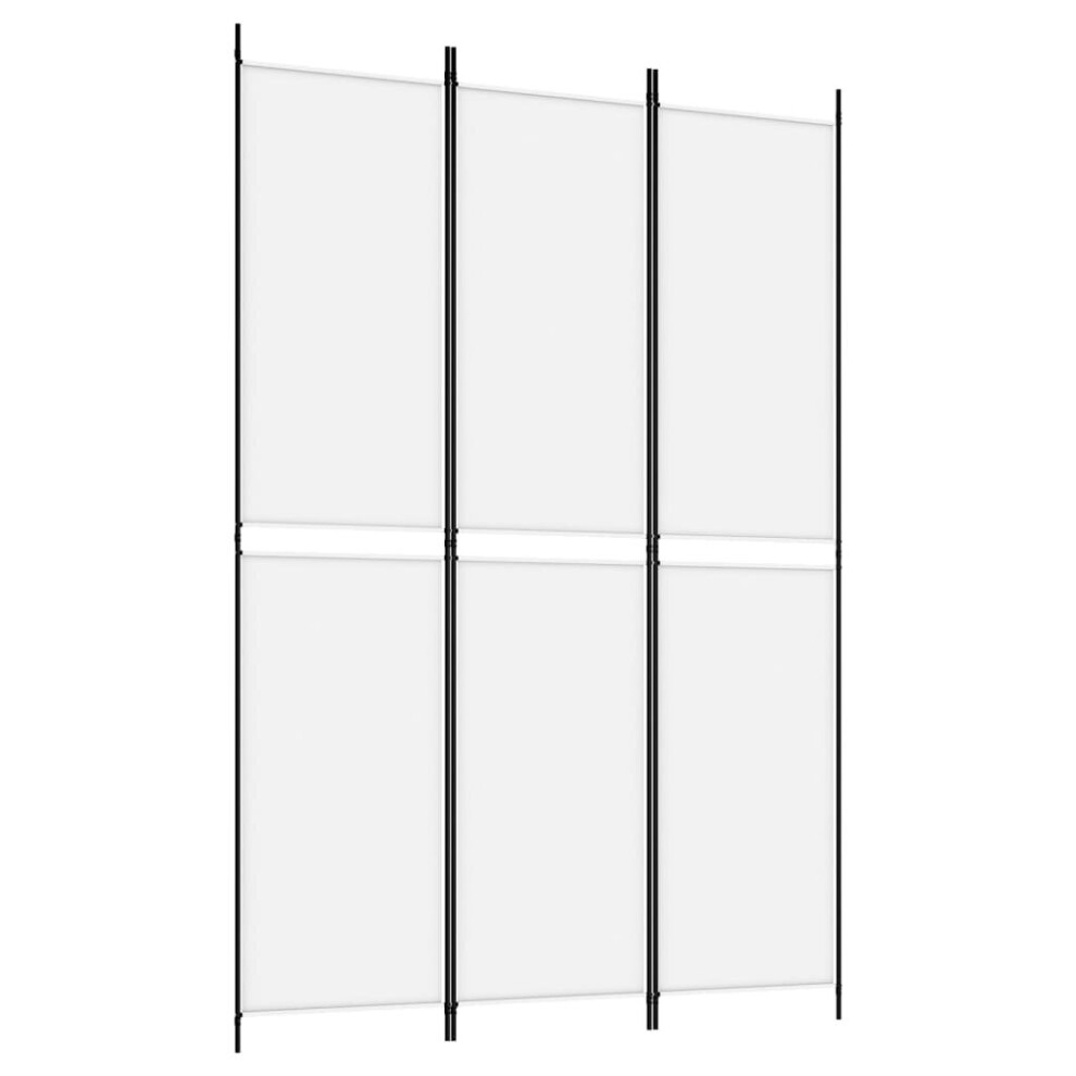 (White, 150 x 220 cm) vidaXL Room Divider Privacy Screen Paravent Dressing Room Partition Fabric