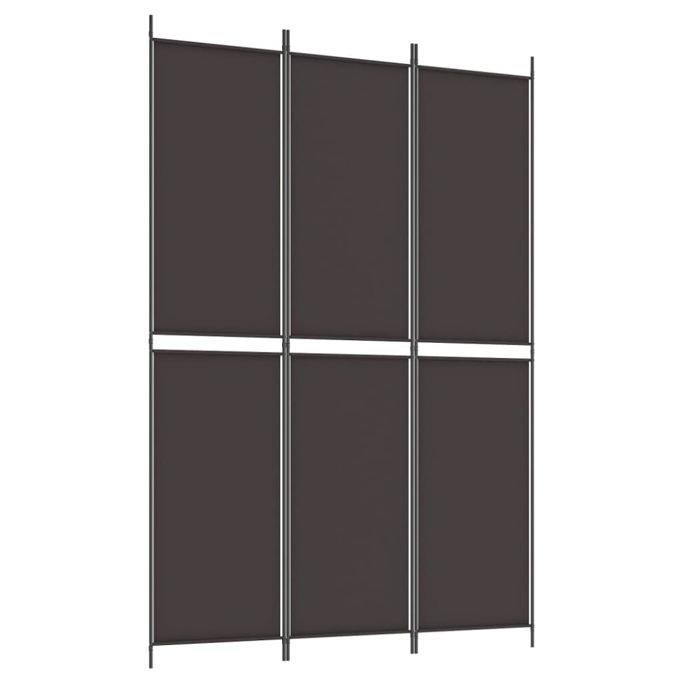 Vidaxl (, 150 X 220 Cm) Room Divider Privacy Screen Paravent Dressing Room Partition Fabric Brown