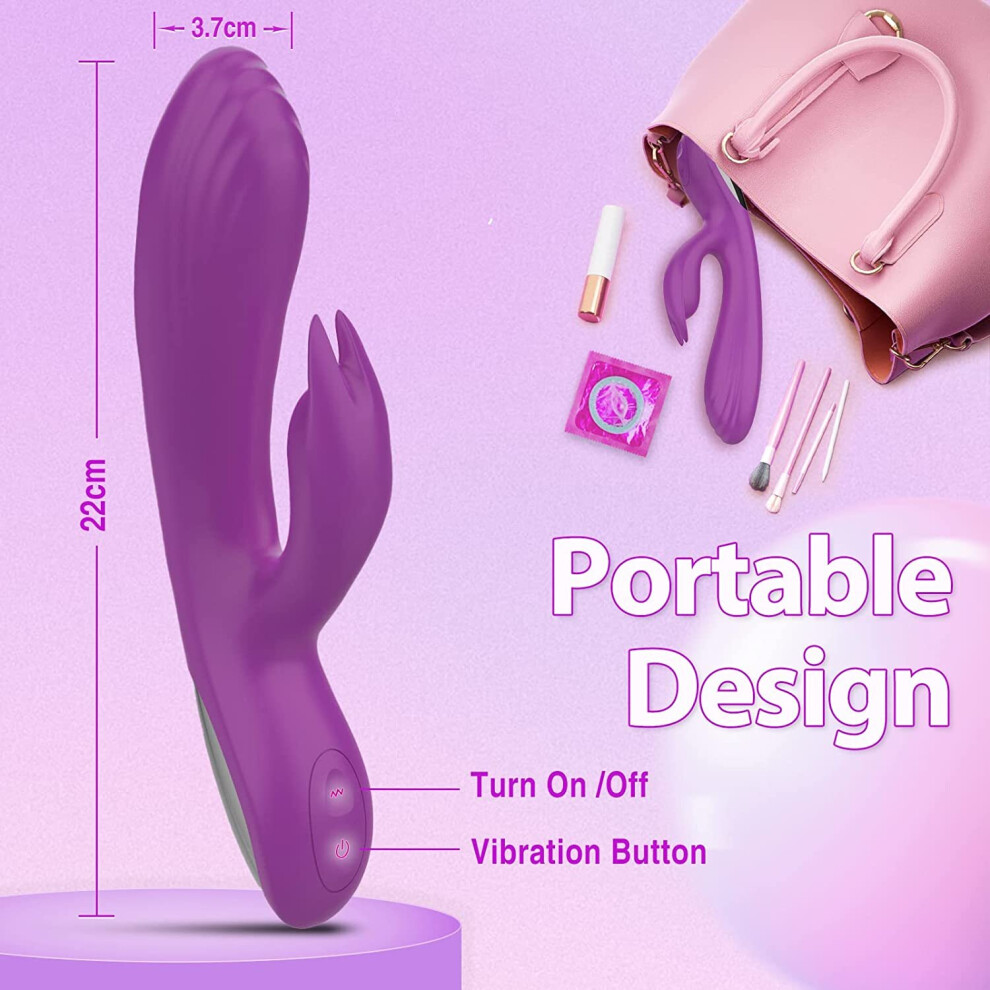 G Spot Rabbit Vibrators with Vibrating Dilo, Adult Sex Toys on OnBuy