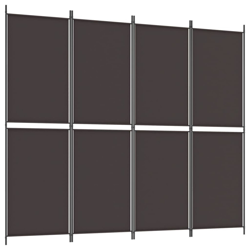 Vidaxl (Brown, 200 X 220 Cm) Room Divider Privacy Screen Paravent Dressing Room Partition Fabric