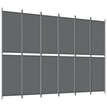 (Anthracite, 300 x 220 cm) vidaXL Room Divider Privacy Screen Paravent Dressing Room Partition Fabric