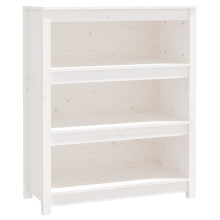 (White, 80 x 35 x 97 cm) vidaXL Solid Wood Pine Book Cabinet Display Organiser Multi Colours/Sizes