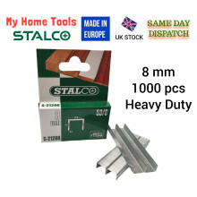 1000pcs 8mm STAPLES 53A Pack Duty Gun Tacker Staple Upholstery Galvanised Craft