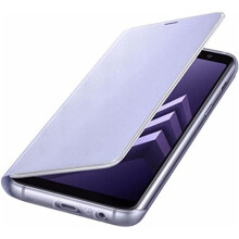 Samsung Neon Flip Case Edge Notifications for Galaxy A8 Orchid Grey