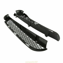 ced-42802688983276 Pair Front Upper Bumper Mesh Grille for BMW X5 E53 Facelift 2004-2006 - Black ABS, OEM 51117116397/51117116398