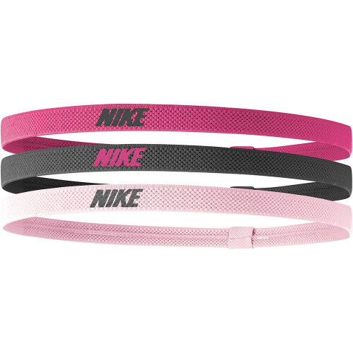 Nike Nike Mixed Width Headbands 3 Pack Spark Gridiron Pink Glaze